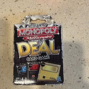 Monopoly Millionaire Deal Card Game - Black & Gold